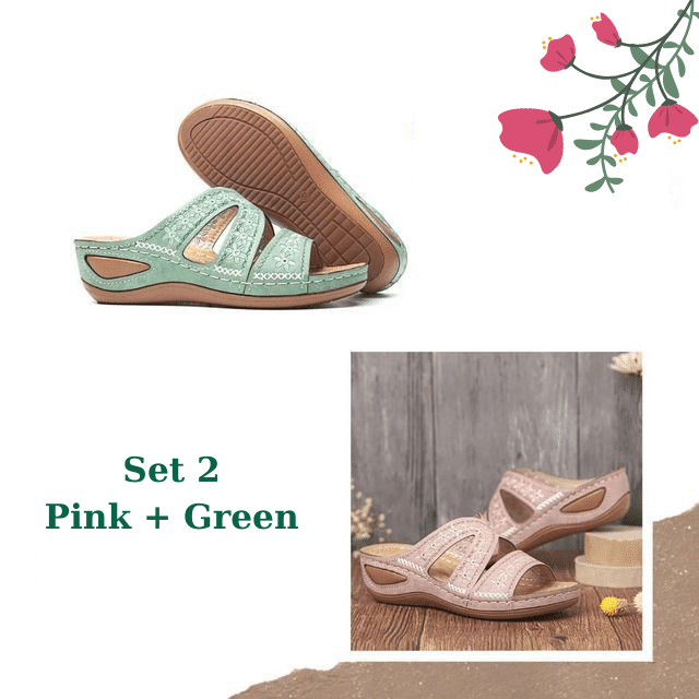 FleekComfyTM Premium Orthopedic Thick Platform Slipper Sandals