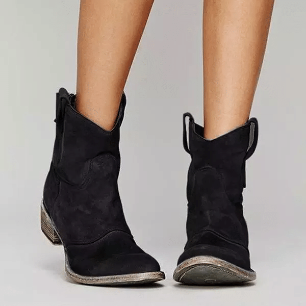Women's Comfy Low Heel Mid-calf Boots