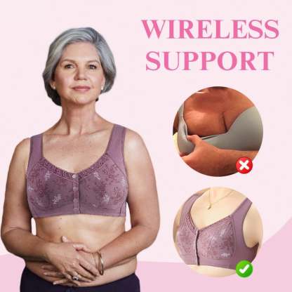 2024 New Year Hot Sale-New Cotton Front Closure Bra