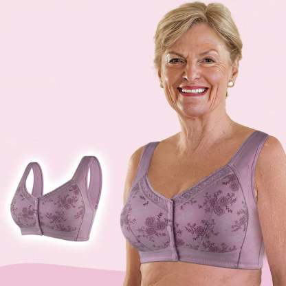 2024 New Year Hot Sale-New Cotton Front Closure Bra