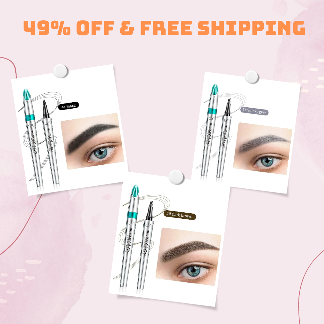 🔥Last Day Sale 59% OFF🎁3D Waterproof Microblading Eyebrow Pen 4 Fork Tip Tattoo Pencil