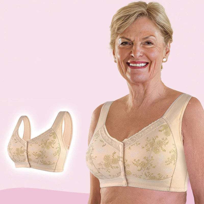 2024 New Year Hot Sale-New Cotton Front Closure Bra