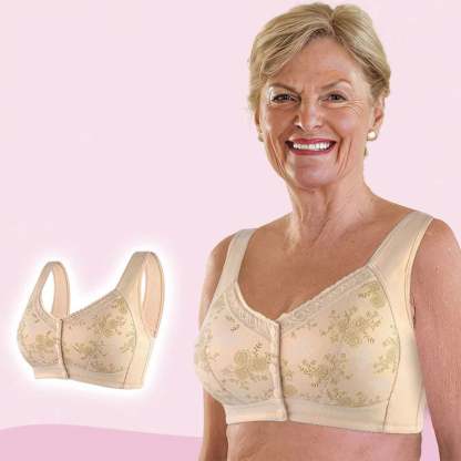2024 New Year Hot Sale-New Cotton Front Closure Bra