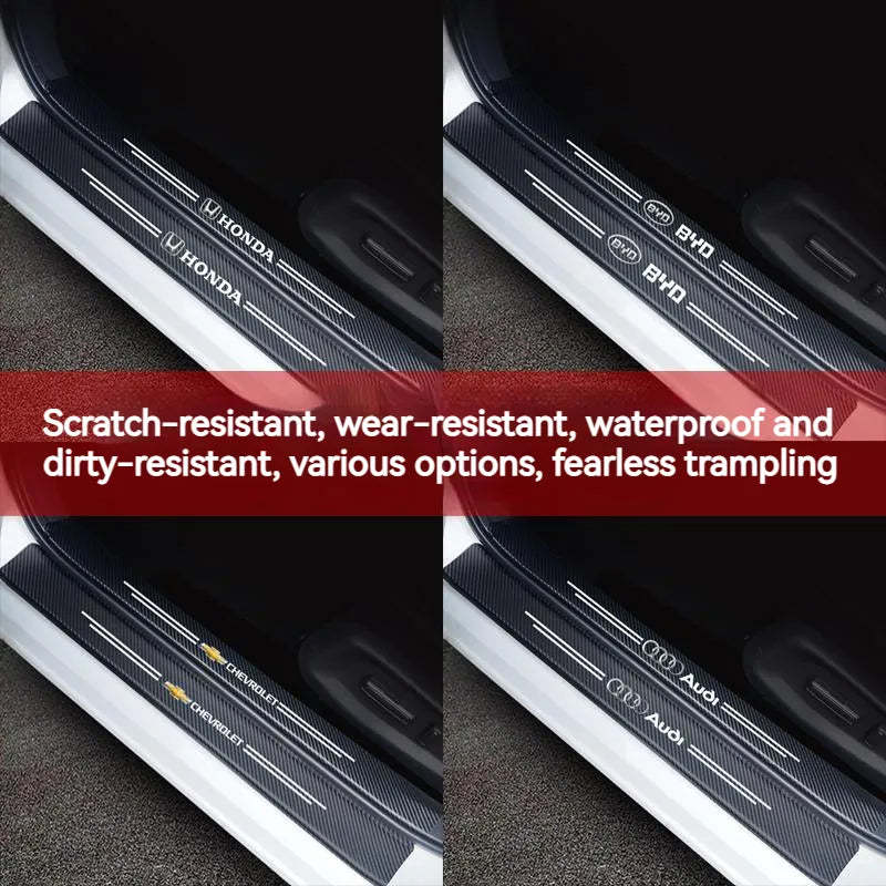Hot Sale 🎉50% OFF🎉Carbon Car Door Sills Stickers✨9PCS ✨