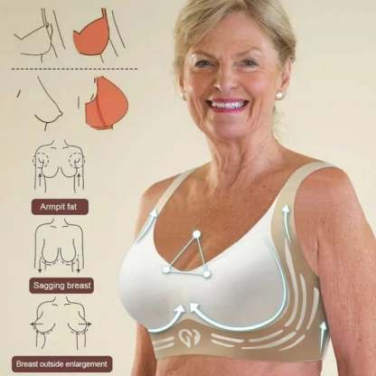 🎁Super gather bra | Wireless Push-up Bra👍No more sagging breasts