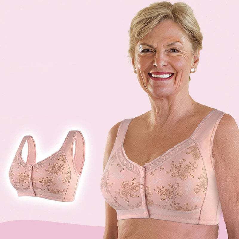 2024 New Year Hot Sale-New Cotton Front Closure Bra
