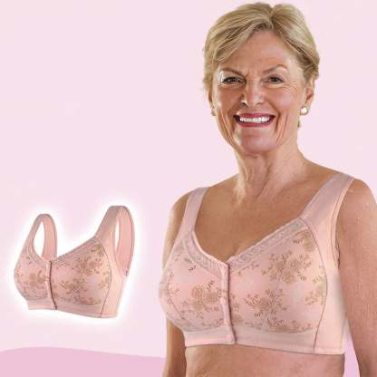 2024 New Year Hot Sale-New Cotton Front Closure Bra