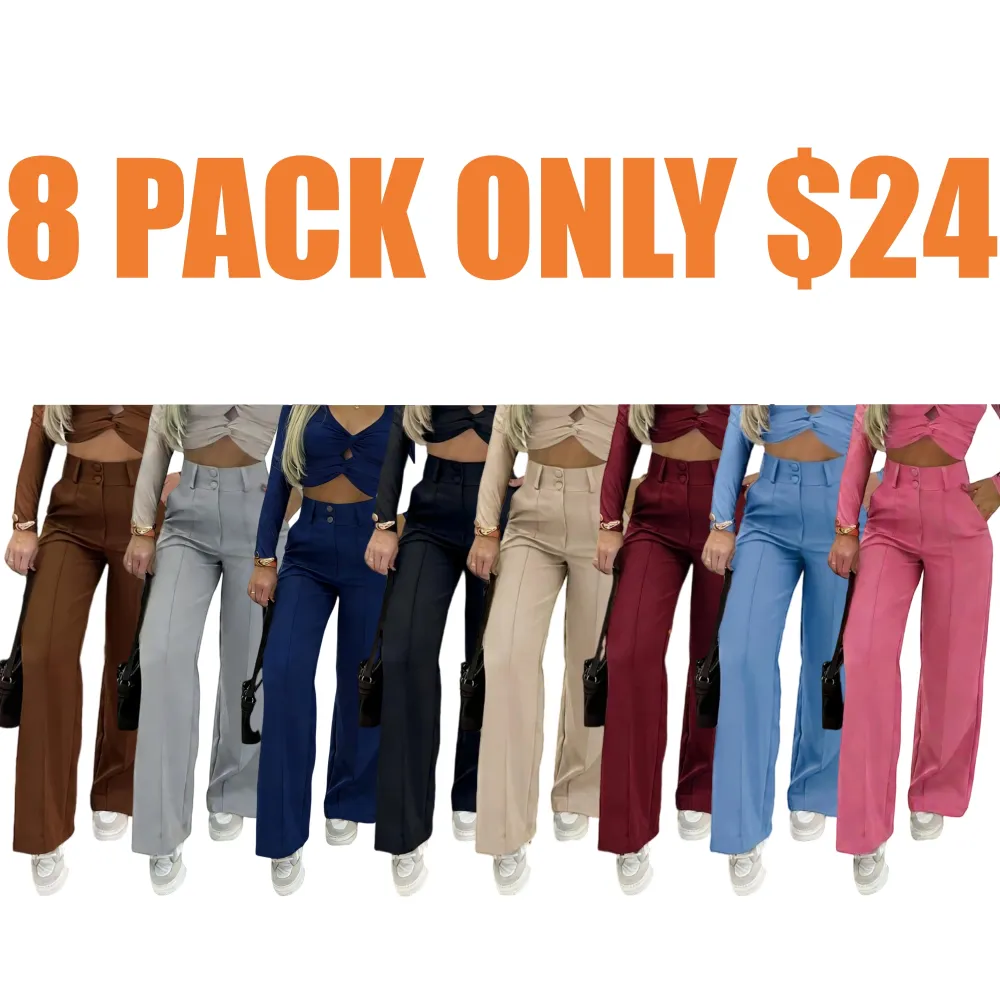 Women's Simple Wide-Leg Pants