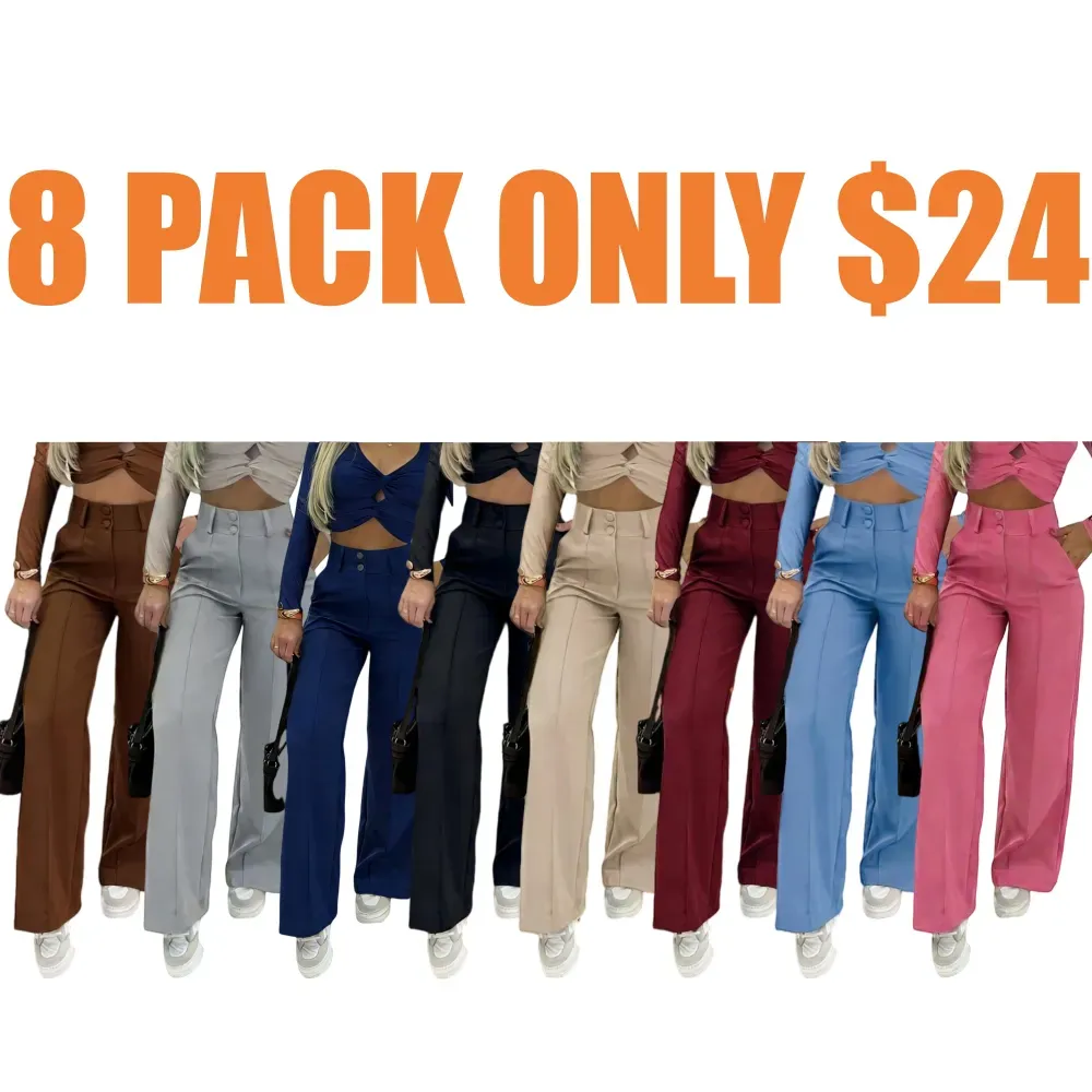 Women's Simple Wide-Leg Pants