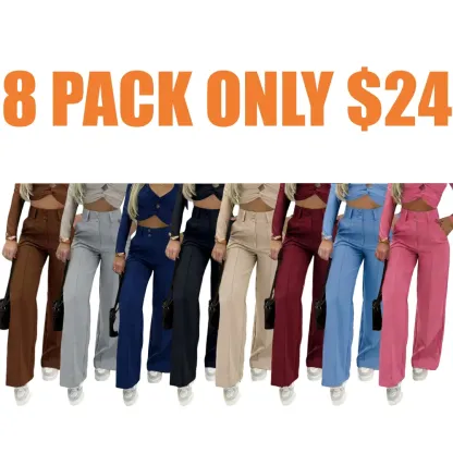 Women's Simple Wide-Leg Pants