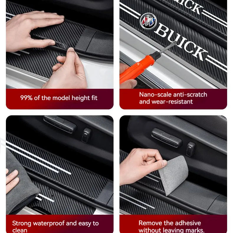 Hot Sale 🎉50% OFF🎉Carbon Car Door Sills Stickers✨9PCS ✨