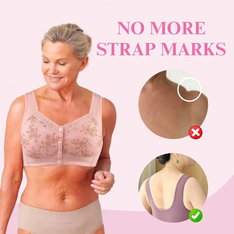 2024 New Year Hot Sale-New Cotton Front Closure Bra