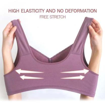 2024 New Year Hot Sale-New Cotton Front Closure Bra