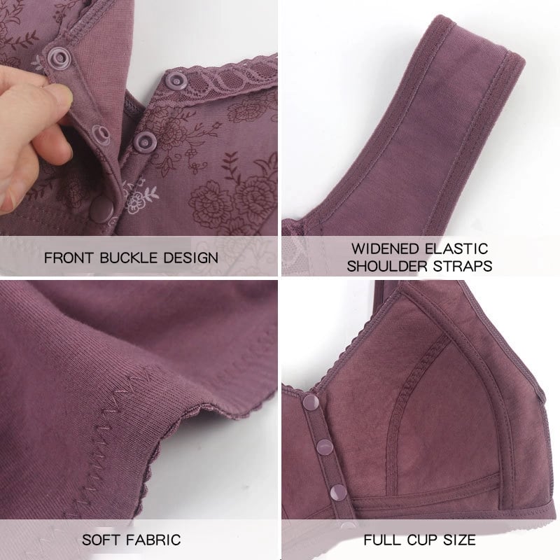 2024 New Year Hot Sale-New Cotton Front Closure Bra