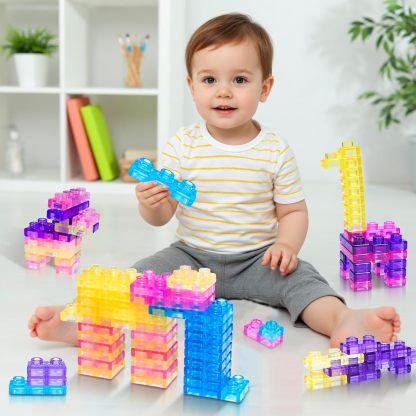 Early childhood sensory building blocks that can be squeezed and stretched - educational building toys