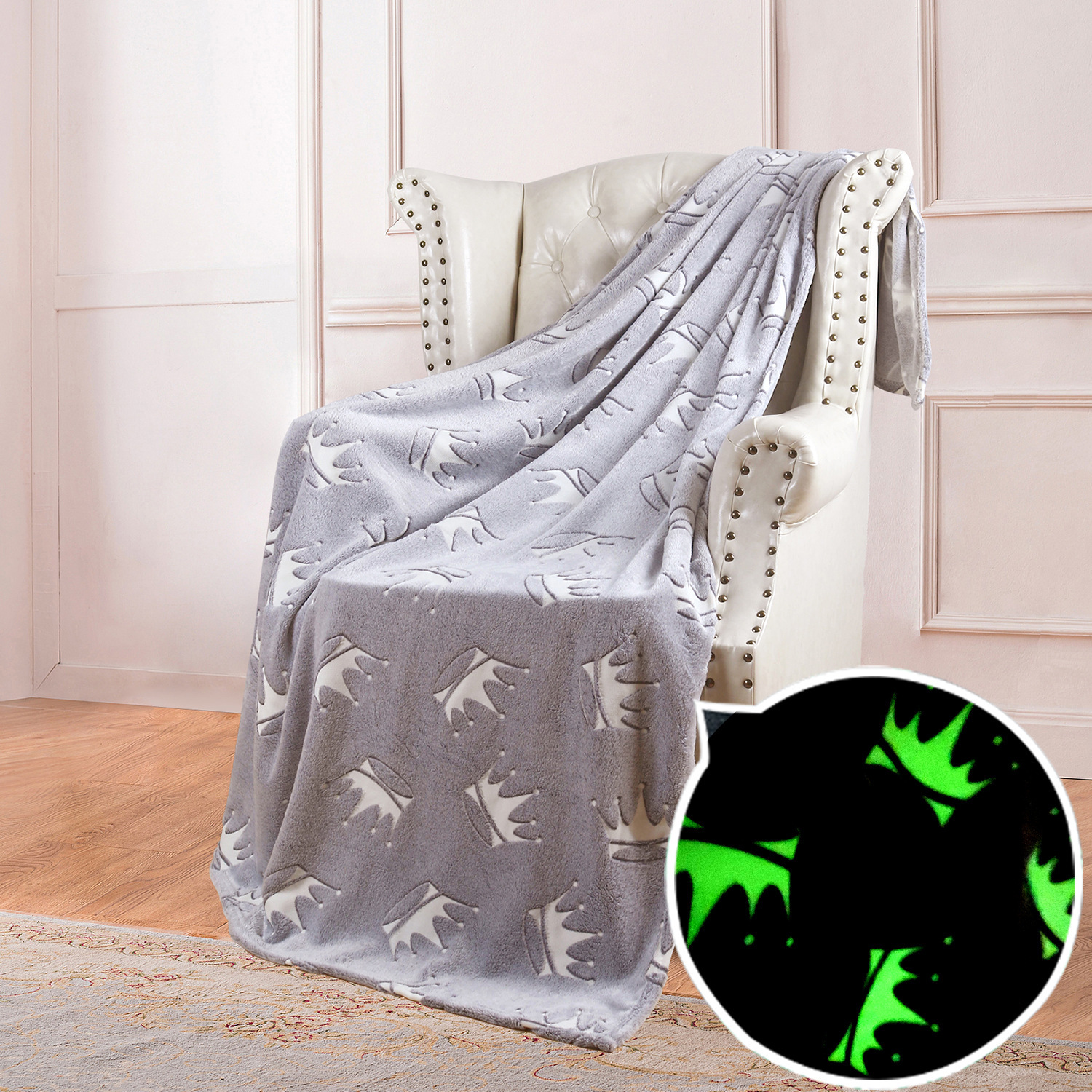 😊Double sided flannel luminous blanket-🔥Buy 2 Save 15%