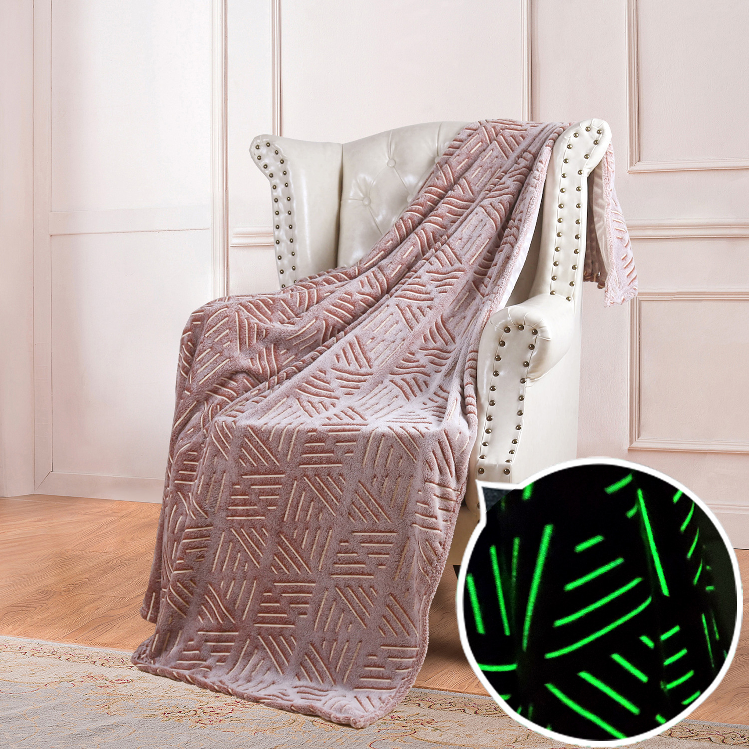 😊Double sided flannel luminous blanket-🔥Buy 2 Save 15%