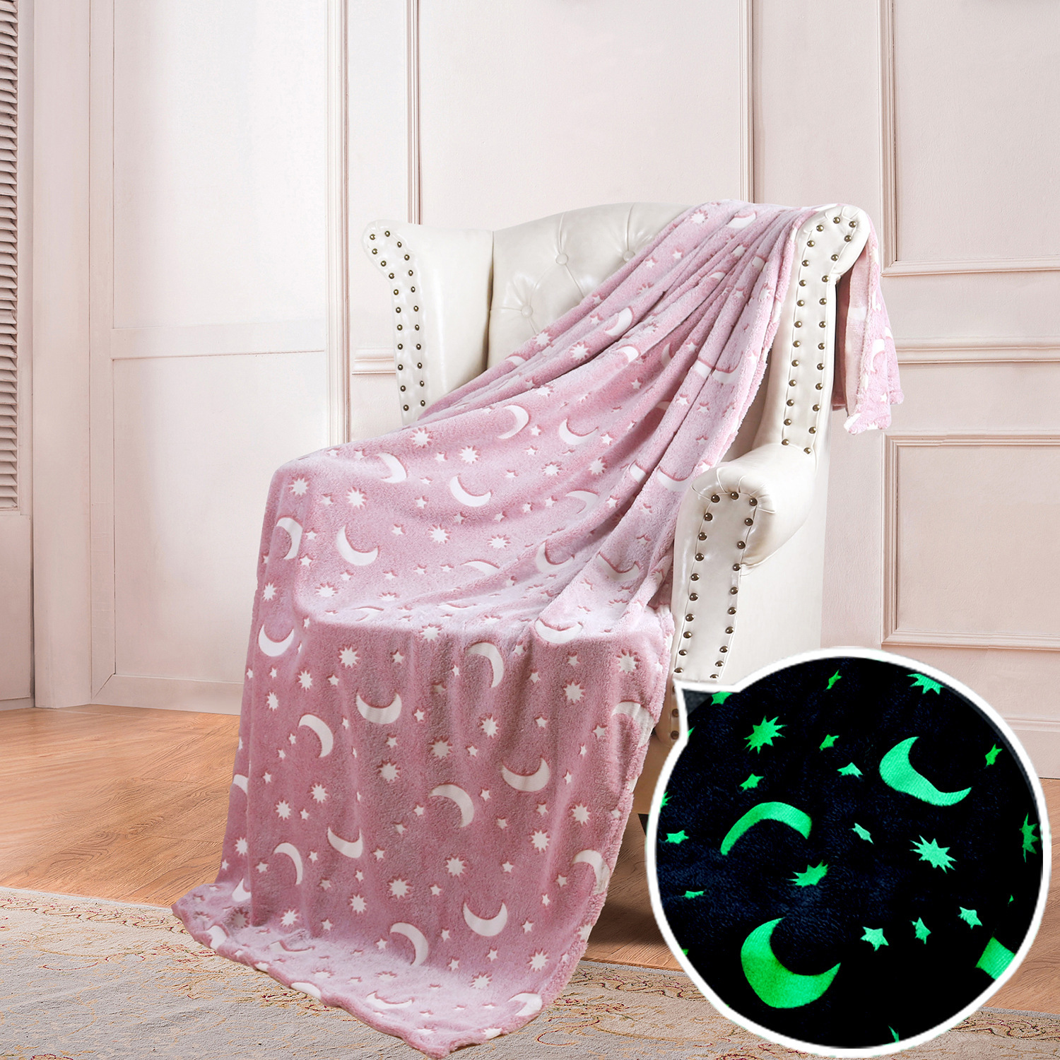 😊Double sided flannel luminous blanket-🔥Buy 2 Save 15%