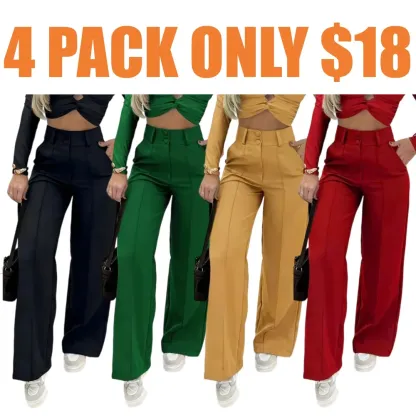 Women's Simple Wide-Leg Pants