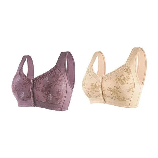 2024 New Year Hot Sale-New Cotton Front Closure Bra