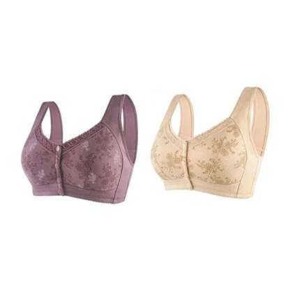 2024 New Year Hot Sale-New Cotton Front Closure Bra