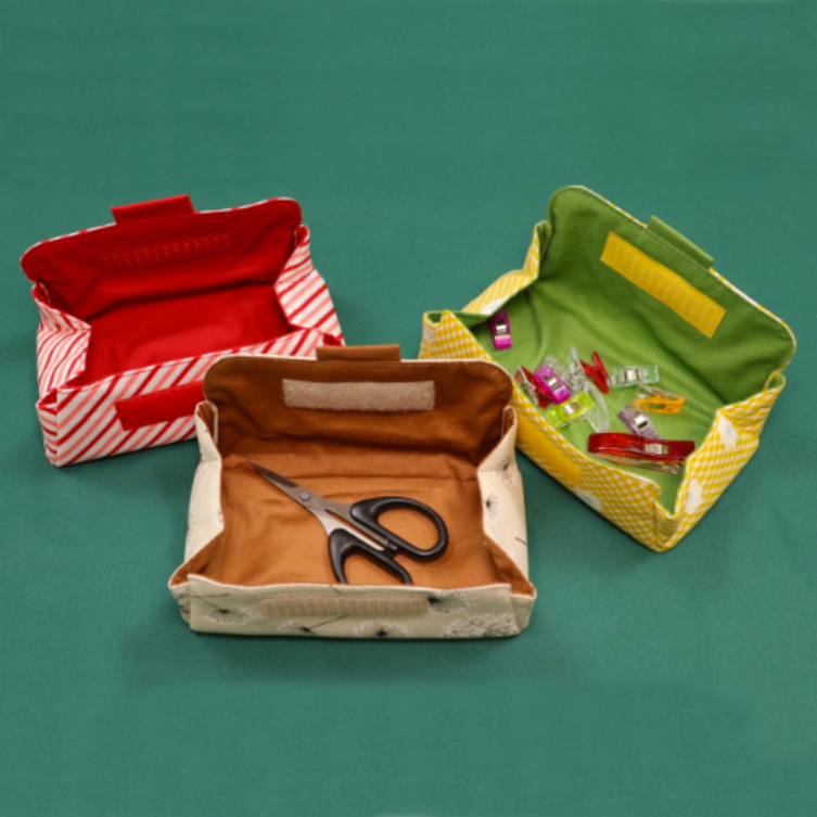 DIY Notion Folding Tray Pouch & Instruction