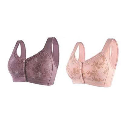 2024 New Year Hot Sale-New Cotton Front Closure Bra