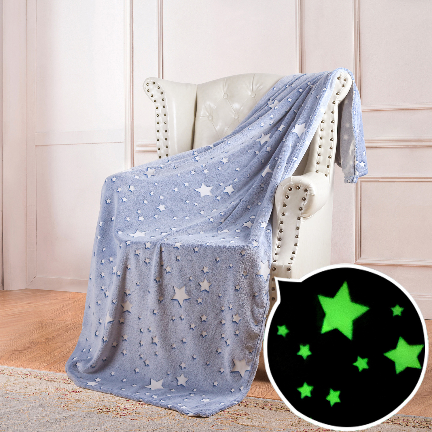 😊Double sided flannel luminous blanket-🔥Buy 2 Save 15%