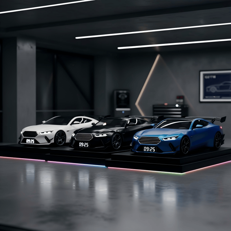 ⏰Hypercar Alarm Clock-🏎️Realistic Engine & Light Effects