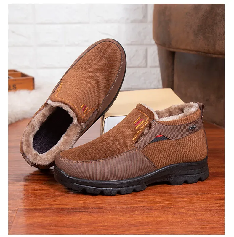 MEN'S WINTER COMFORTABLE PLUSH SOFT SOLE CASUAL SHOES