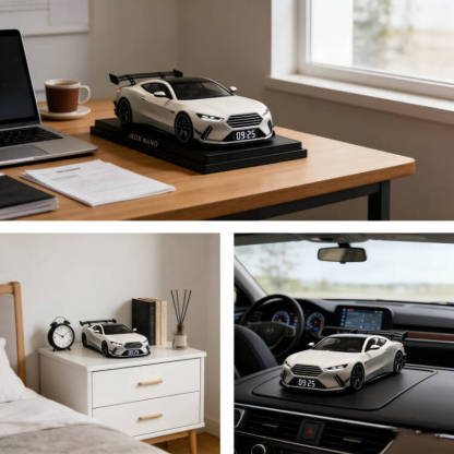 ⏰Hypercar Alarm Clock-🏎️Realistic Engine & Light Effects