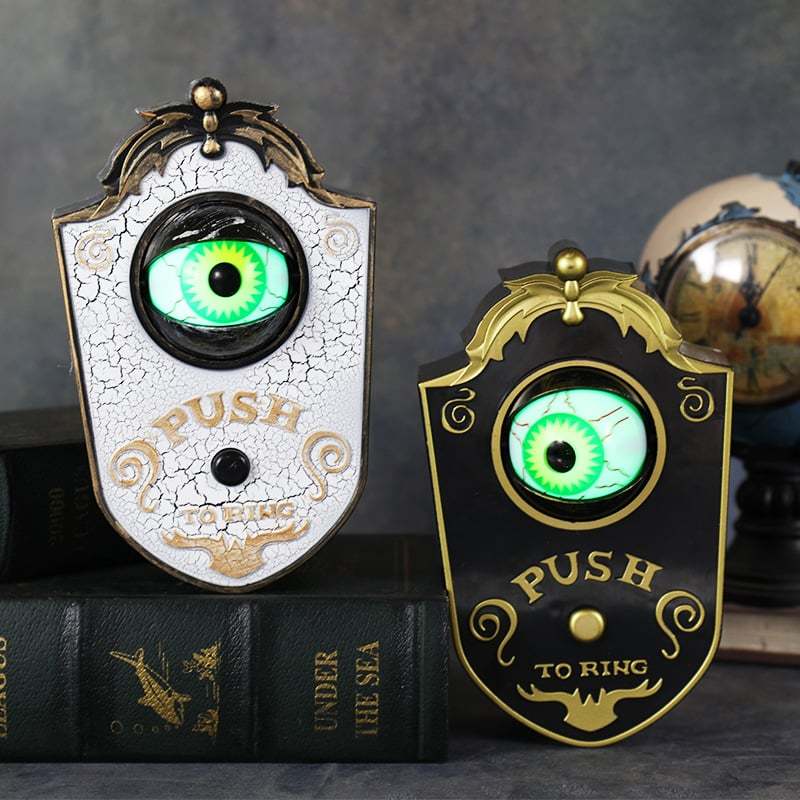 LED electric luminous sounding eyeball doorbell