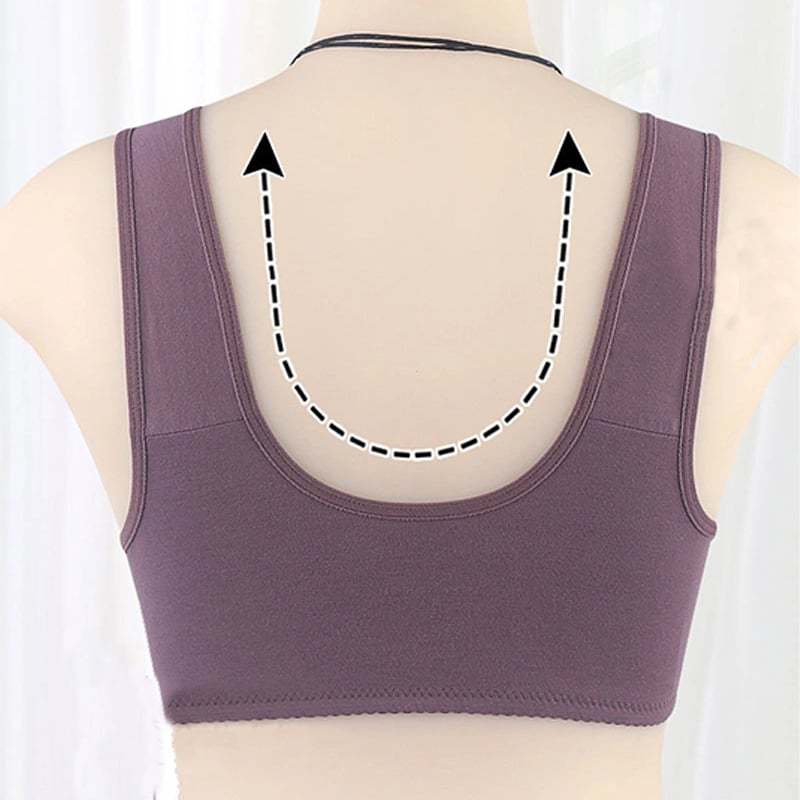 2024 New Year Hot Sale-New Cotton Front Closure Bra