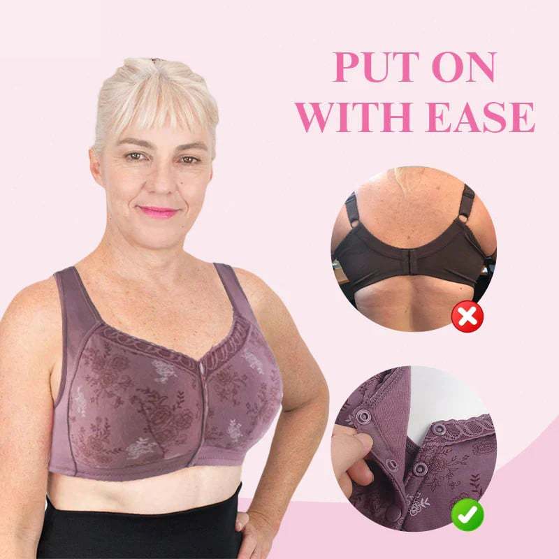 2024 New Year Hot Sale-New Cotton Front Closure Bra