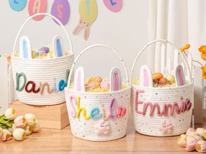 Personalized Easter Bunny Basket with name