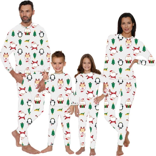 Outfit for Family Matching Christmas Pajamas Holiday Clothes Two Piece Set