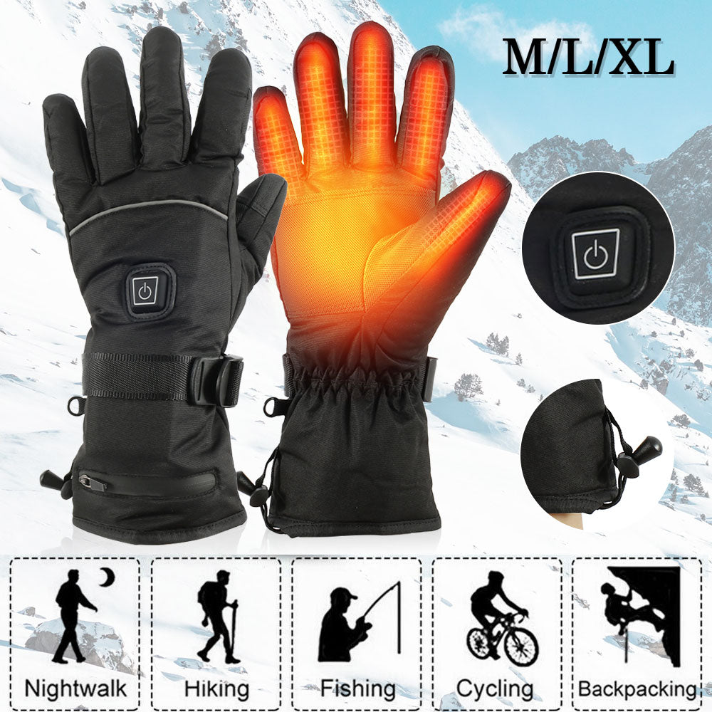Heating Gloves For Outdoor Skiing And Riding Thickened Electric Touch Screen Charging Cold-proof