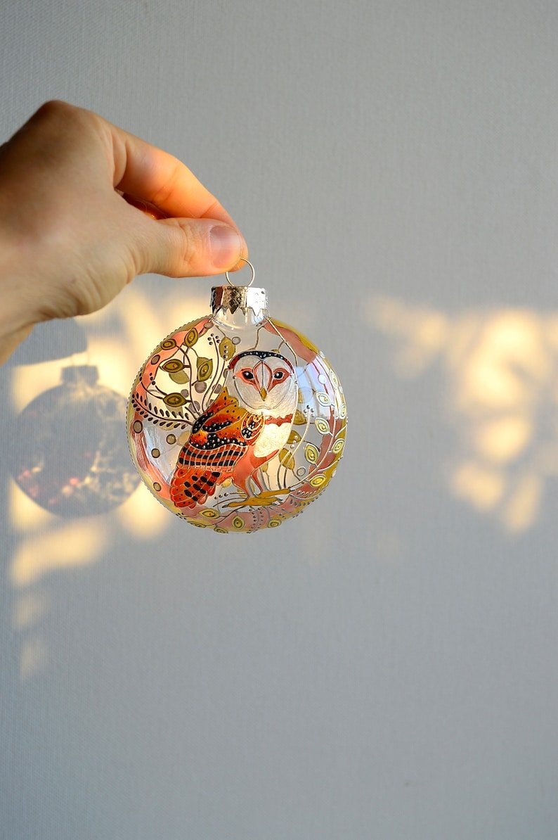 X-mas Bird Christmas Tree Hanging Decoration Christmas Party Pendant Acrylic Planar Balls Gift