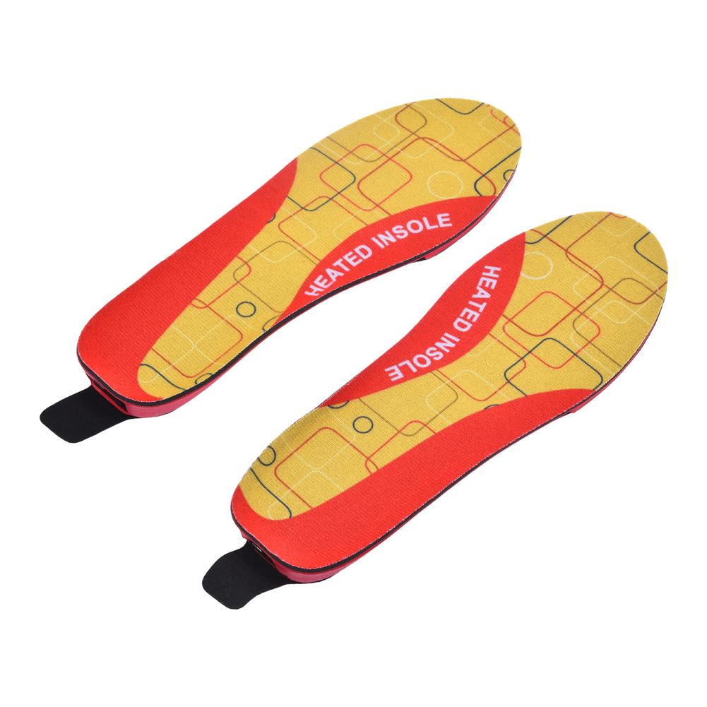 Rechargeable Heated Insole Wireless Adjustable Temperature Foot Warmer Outdoor Remote Controll Electric Heated Shoes Insoles