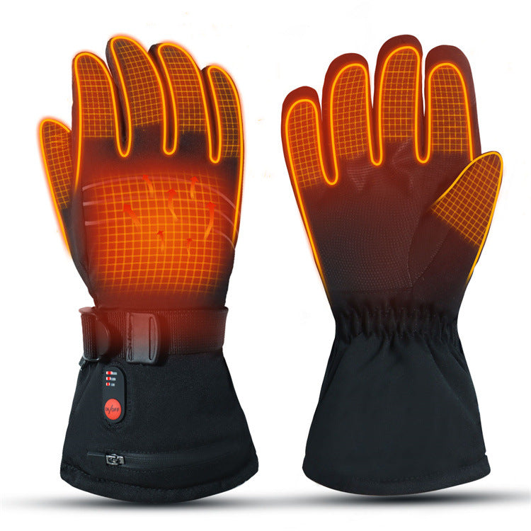Men's and Women's Electric Heating Gloves Touch Screen SMS Waterproof Warm