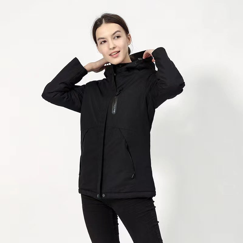 Men's Women's Heated Jackets Ski Jackets Winter Jackets Waterproof With Power Bank