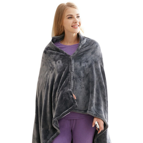 Electric Wearable Heated Blanket Cape Shawl