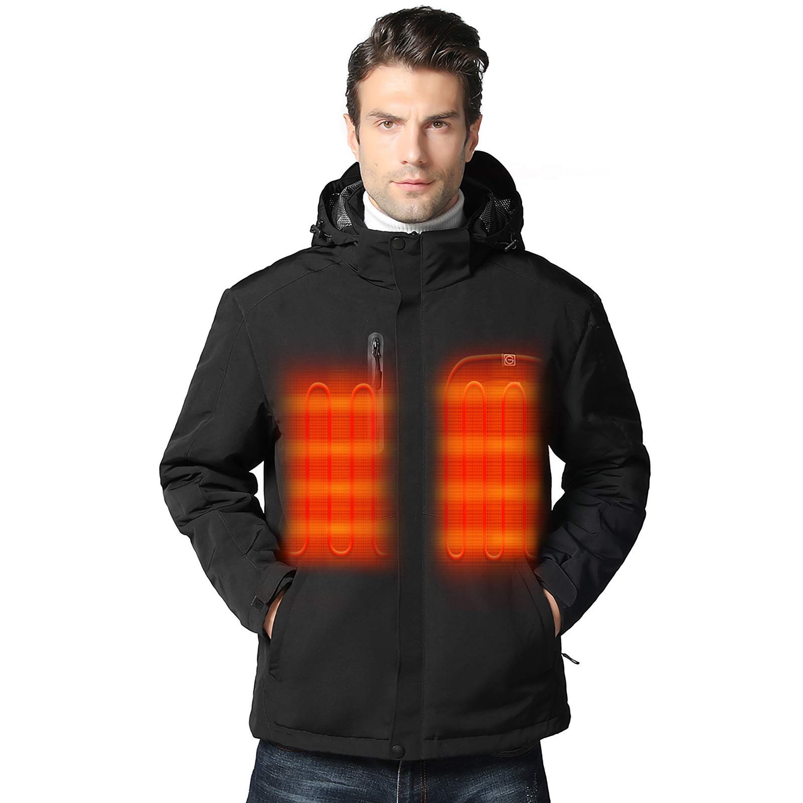 Men's Heated Jacket with Battery Pack 5V
