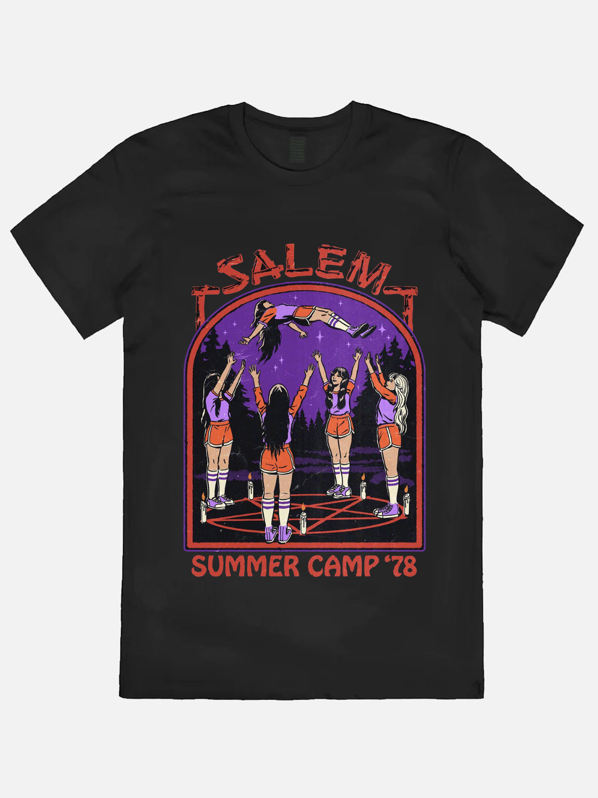 Salem Summer Camp Casual Printed T-Shirt