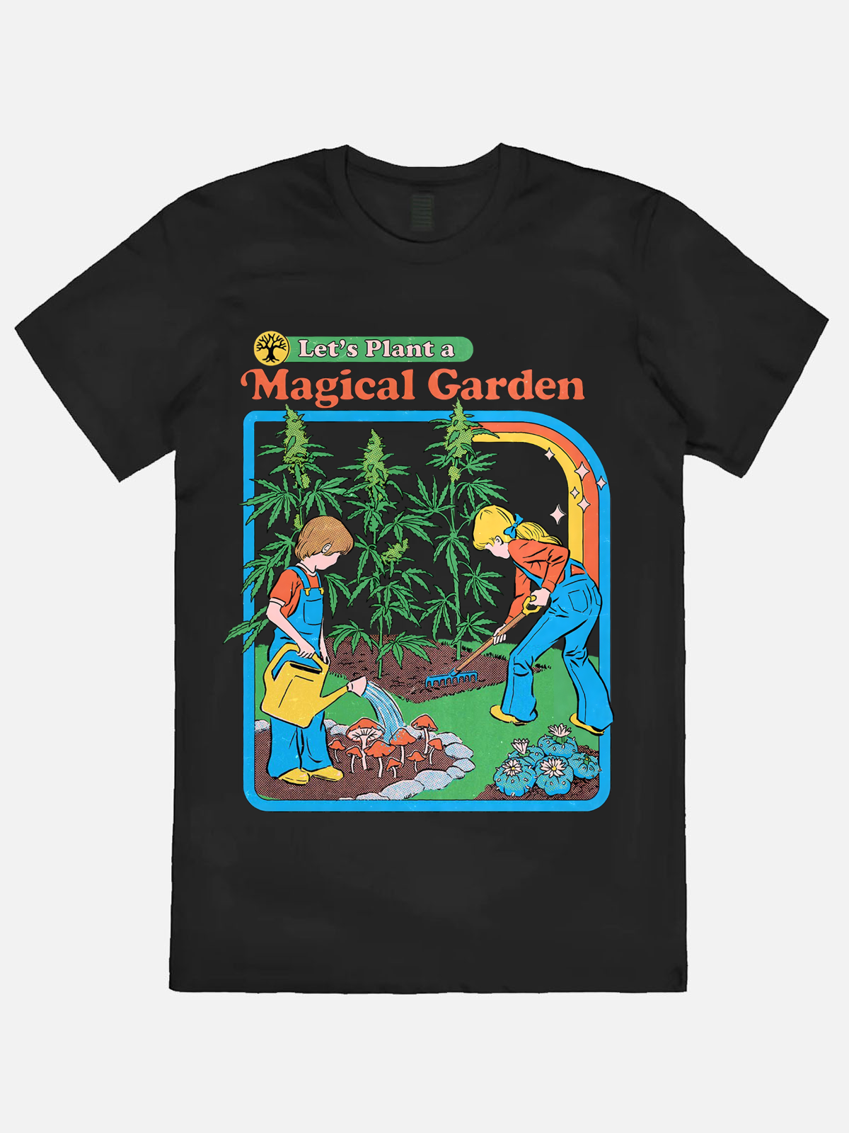 Tidense Magical Garden Casual Printed T-shirt