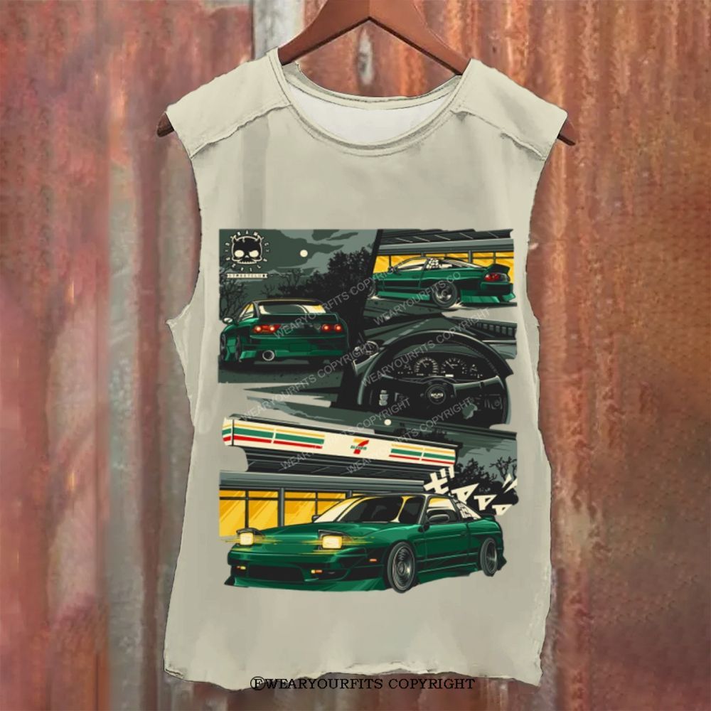 nissan 240sx Unisex Washed Tank Wearyourfits