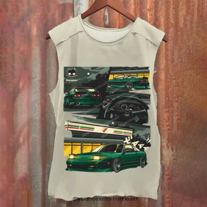 nissan 240sx Unisex Washed Tank Wearyourfits
