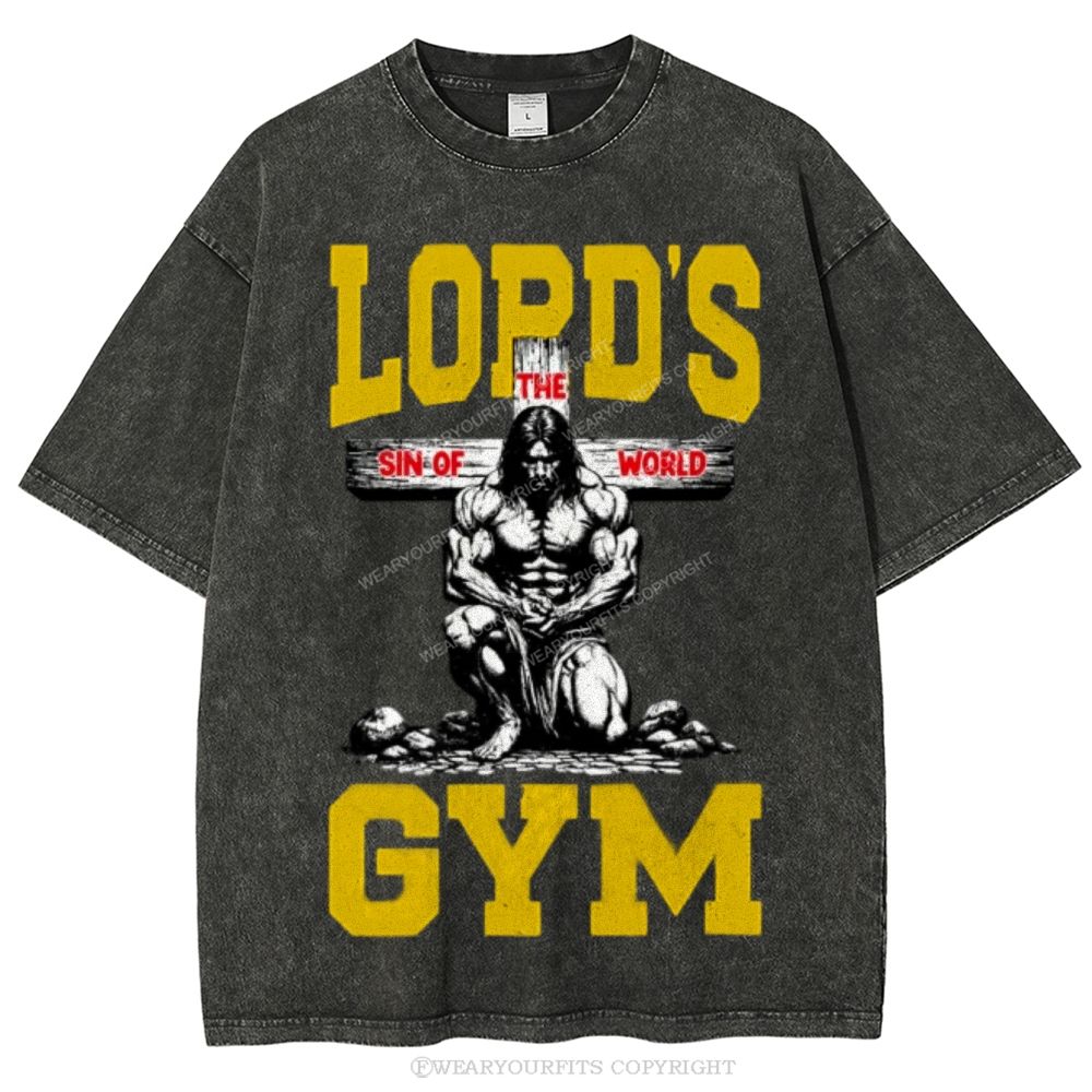 Lord's Gym Unisex Washed Tee Wearyourfits