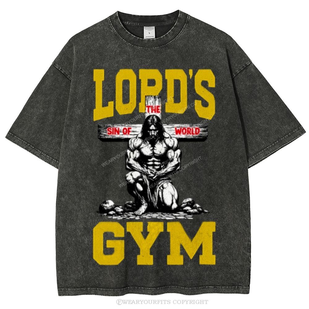 Lord's Gym Unisex Washed Tee Wearyourfits