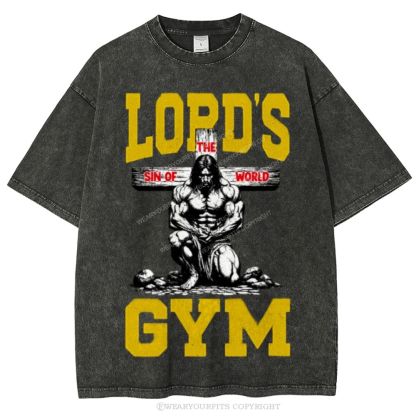 Lord's Gym Unisex Washed Tee Wearyourfits